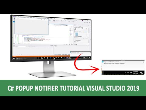 Programming in C#: Popup Notifier Visual Studio 2019