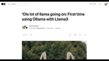 First look at using Llama 3 via the Ollama platform.