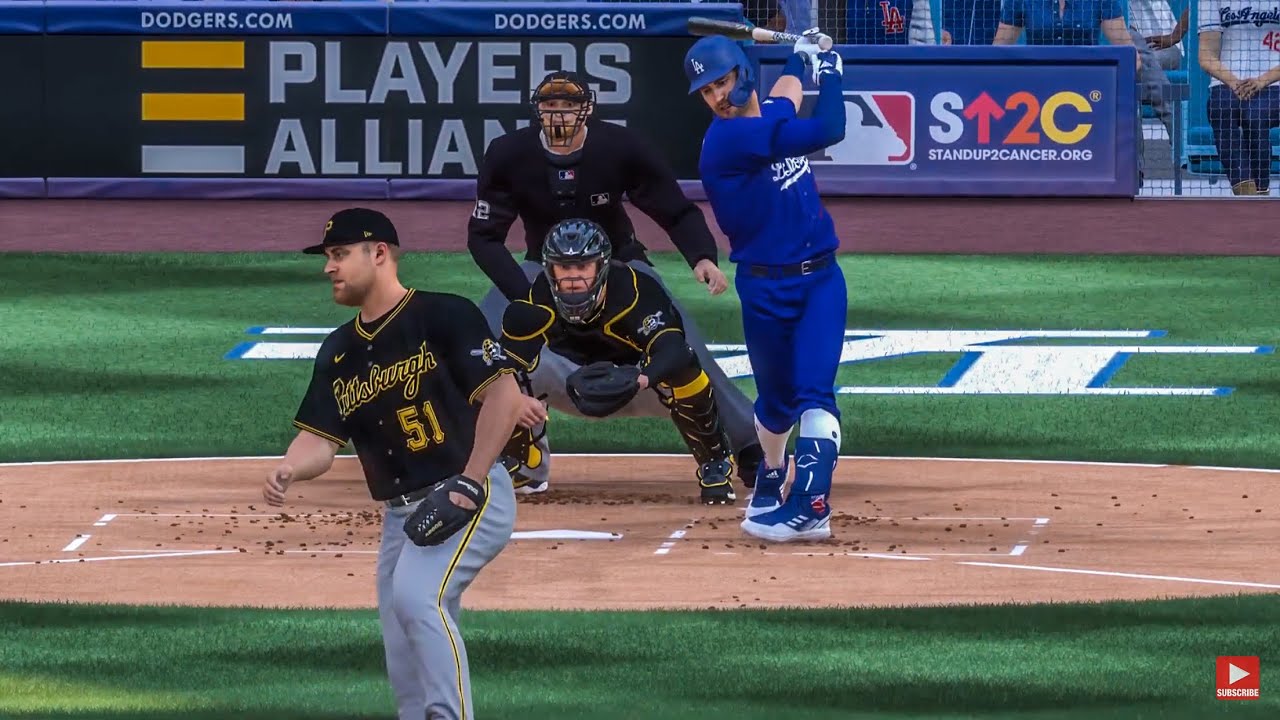 LA Dodgers vs Pittsburgh Pirates Full Game Highlights MLB The Show 22