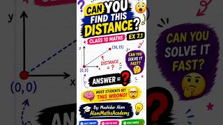 Class 10 Coordinate Geometry 📘Distance Formula explained clearly with example.