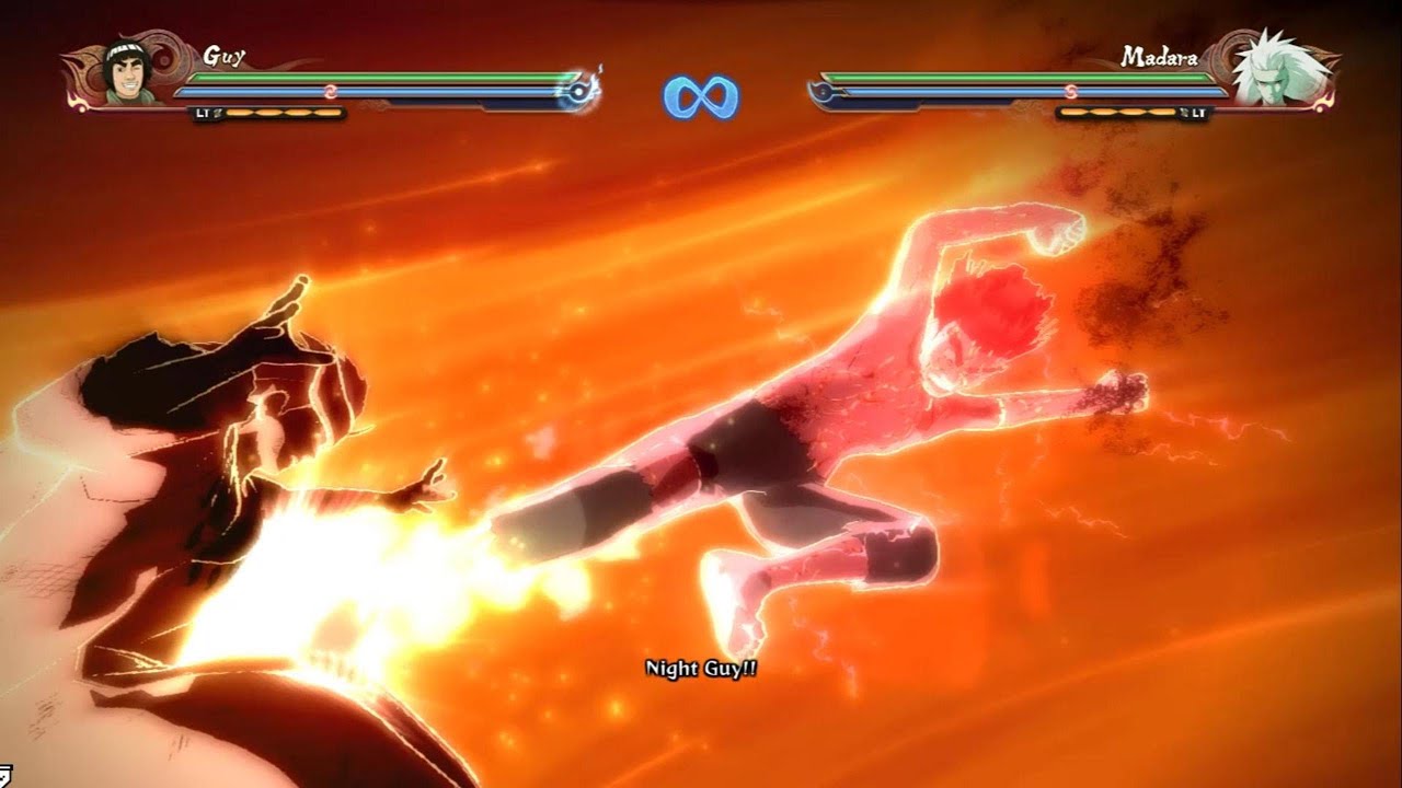 Ночной парень против Мадары Рикудо | Геймплей Naruto Ultimate Ninja Strom4.