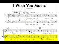 I wish you music