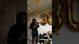 Surprise my husband with me for his 30th birthday! #birthdaysurprise #birthday #shorts