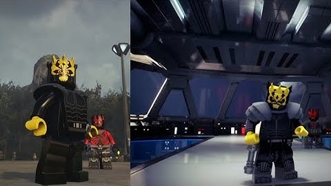 Lego Star Wars The Skywalker saga VS Force Awakens Clone Wars Characters DLC [side by side]