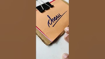 charu name in cursive writing✍️#shortvideo #signature #ytshorts #subscribe #support