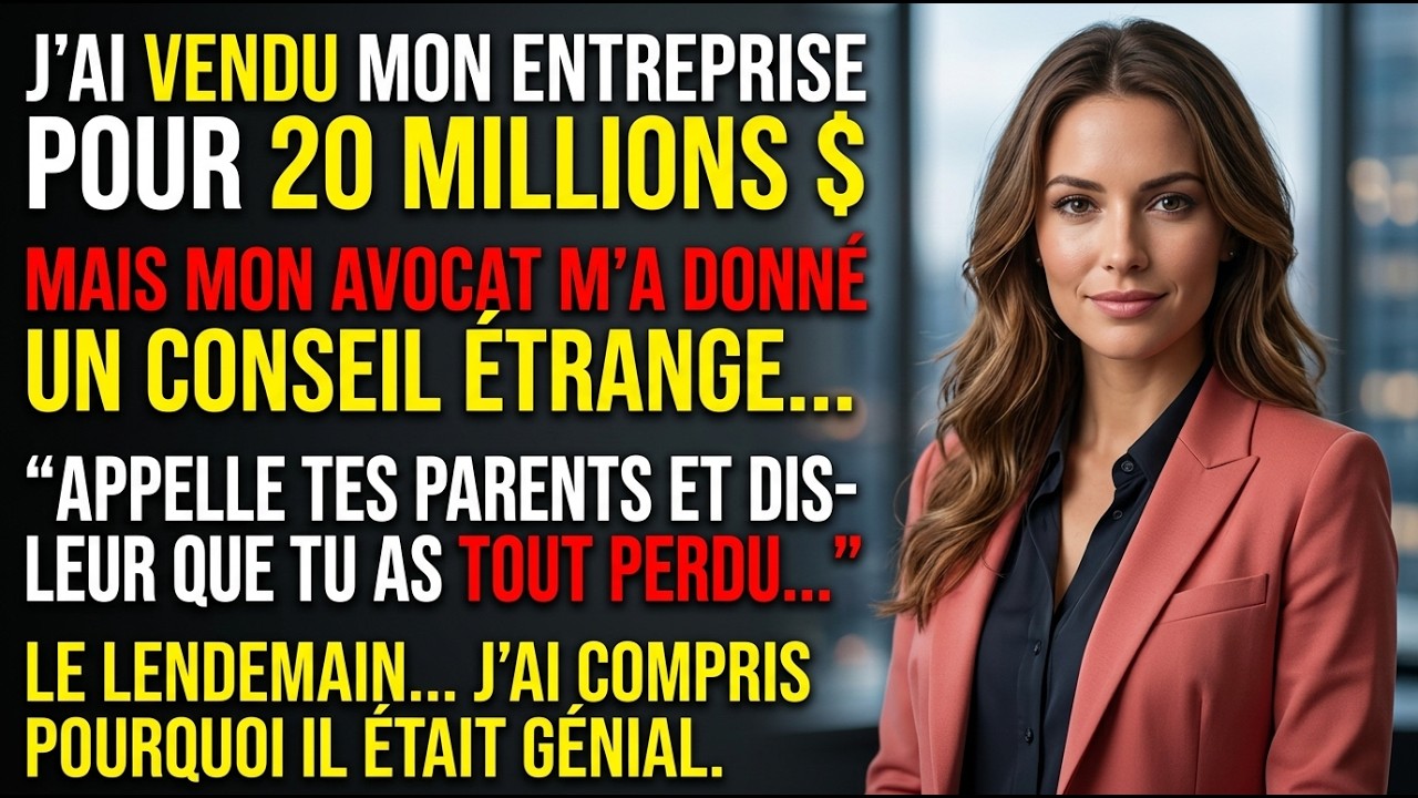 Mon Avocat M’a Donné Un Plan: Dire À Mes Parents Que J’Avais Perdu 20 Millions
