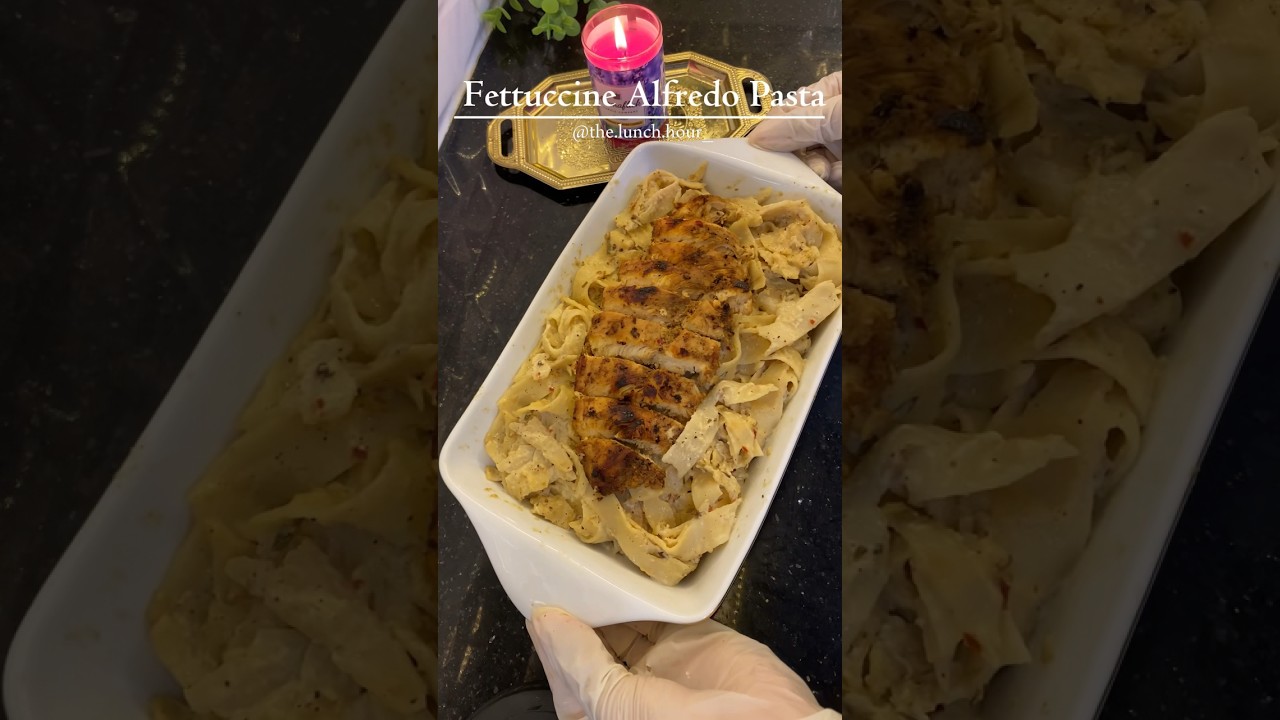Fettuccine Alfredo Pasta🍝 #easyrecipe #shorts #youtubeshorts #food