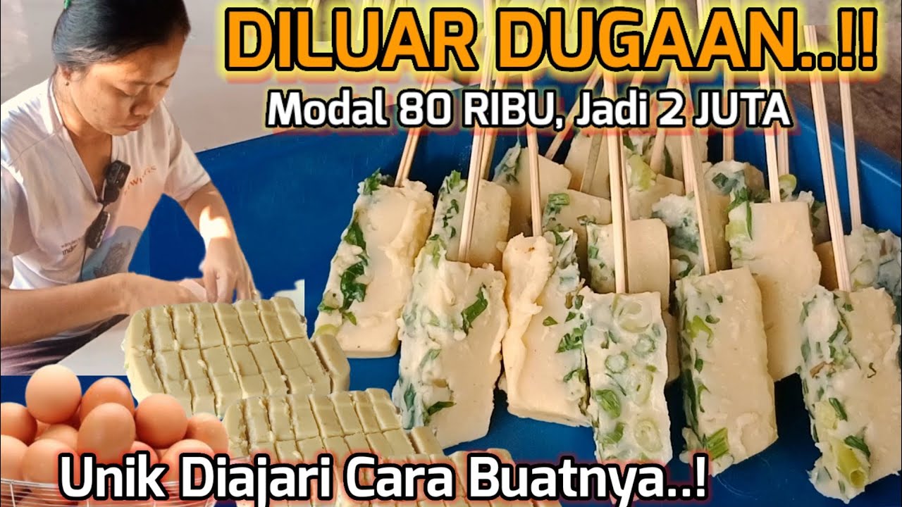 GAK NYANGKA..!! Cuma TELUR & TEPUNG BISA SERAME INI.Mudah Bikinya..Modal 80 Rb Jadi 2 JT.Ide Bisnis,
