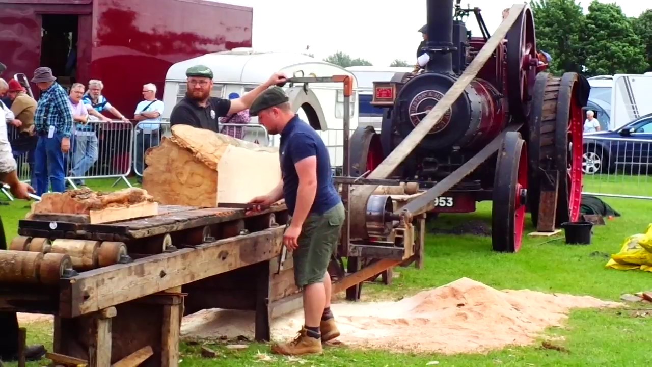 Steam Powered Sawmill At Lincoln Steam Rally 2017 Part 3 YouTube