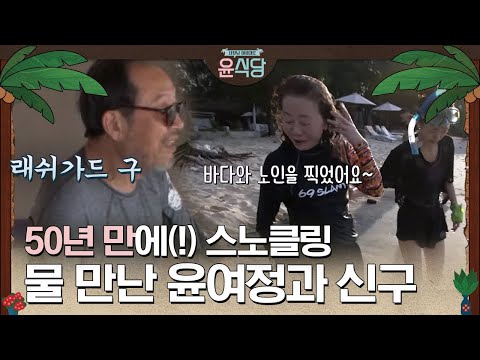 [#윤식당1] 만 69세라고 안 믿기는 우아한 <strong>몸짓</strong> ♥ 윤사장님의 물에 적응하는 방법 | #다시보는윤식당 | #Diggle