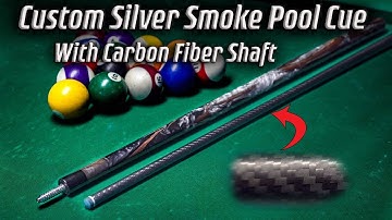 Making A Silver Smoke Custom Pool Cue With Carbon Fiber Shaft (4k)