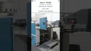 🔥 Harris M-300 Commercial Heatset Press Available for Sale @Machinedalal