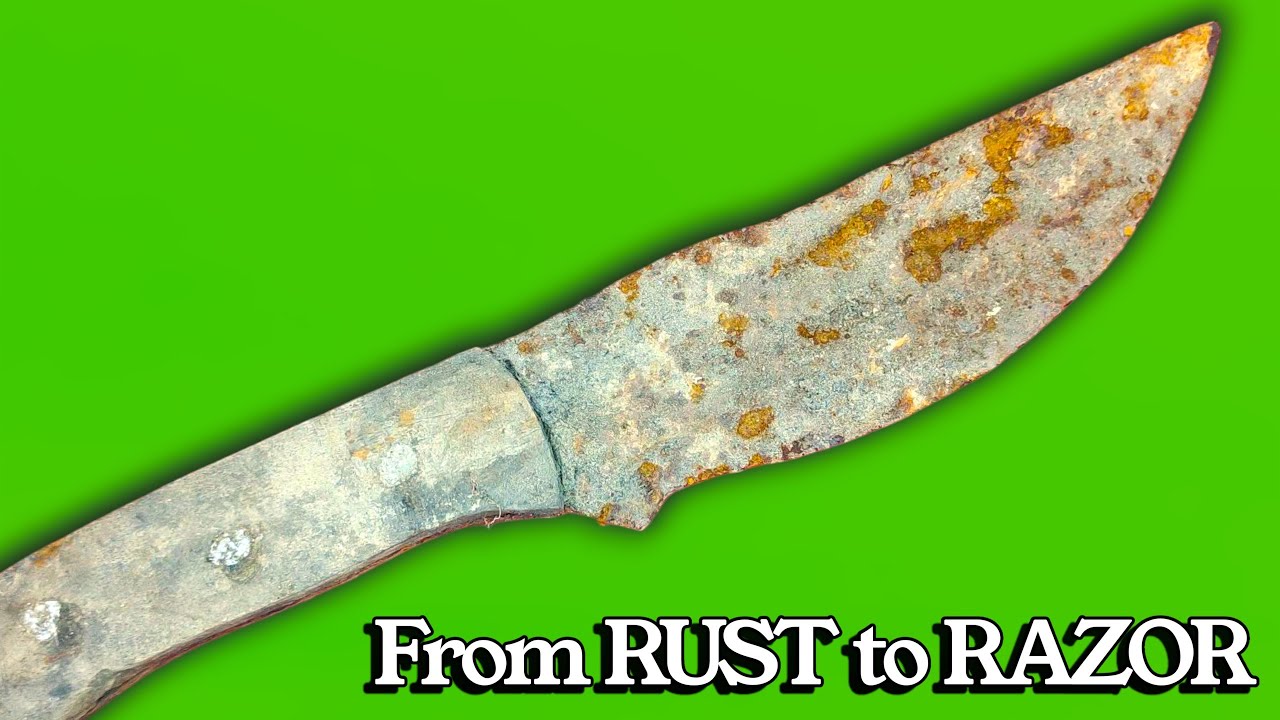 From RUST to RAZOR: How to Restore an Old Knife - YouTube