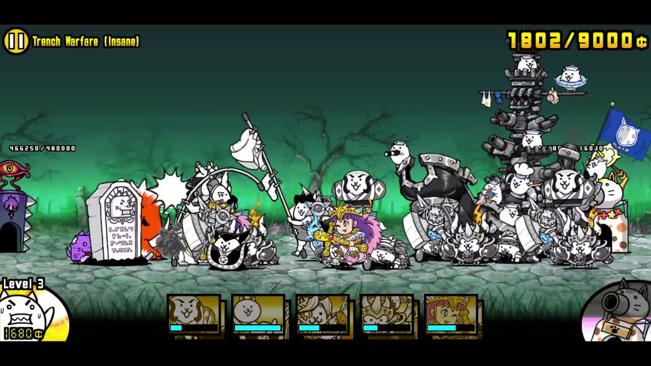 The Battle Cats Aitum Fields/Trench Warfare (Insane) ft. Nightmare