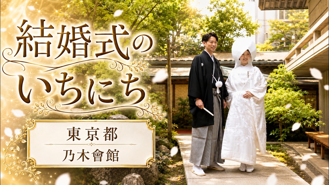 卒花結婚式レポ動画 "結婚式のいちにち”【東京都 乃木會館 編】