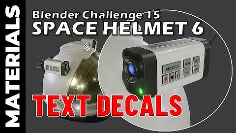 BLENDER CHALLENGE 15: Space Helmet (Part 6)