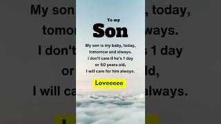 To my Son quote....