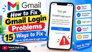 How to Fix Gmail Login Problems: 15 Ways to Fix Sign-In, Verification & Login Loops