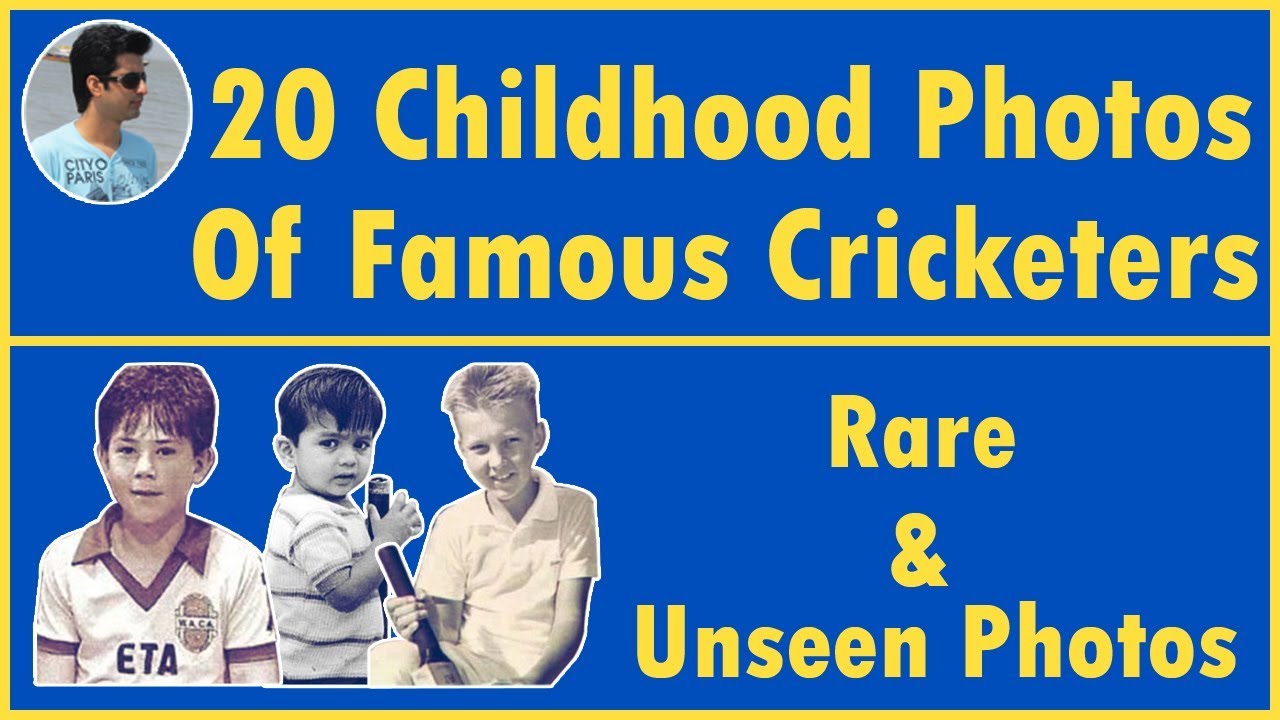 20 Childhood Photos Of Famous Cricketers Rare  Unseen Photos