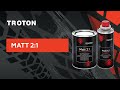 Video: TROTON lakier bezbarwny akrylowy matowy 2K DIABOLIC MATT 2:1 1L + 0,5L