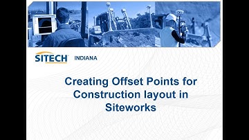Creating offset points in Siteworks