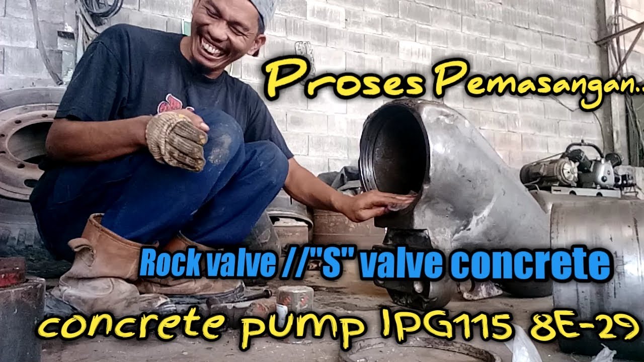 concrete pump IPG115 8E-29,Proses pemasangan rock concrete valve||