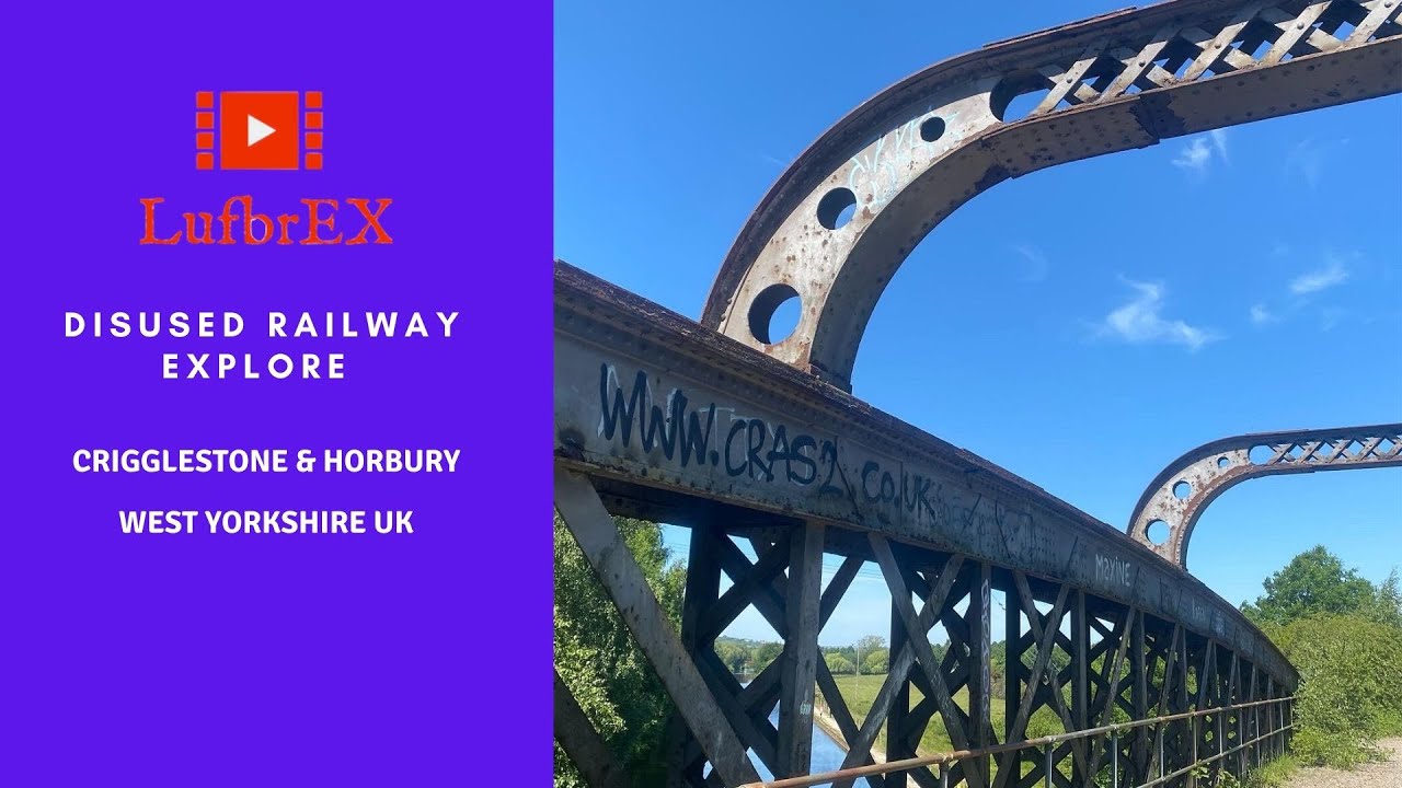 4K Disused railway walk around Crigglestone & Horbury, West Yorkshire UK