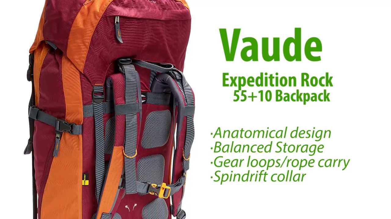 Vaude Expedition Rock 55+10 Backpack - Internal Frame - YouTube