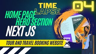 Building a Website Hero Section | Next js, React ,Tailwind CSS| Travel and Tour Booking website EP04