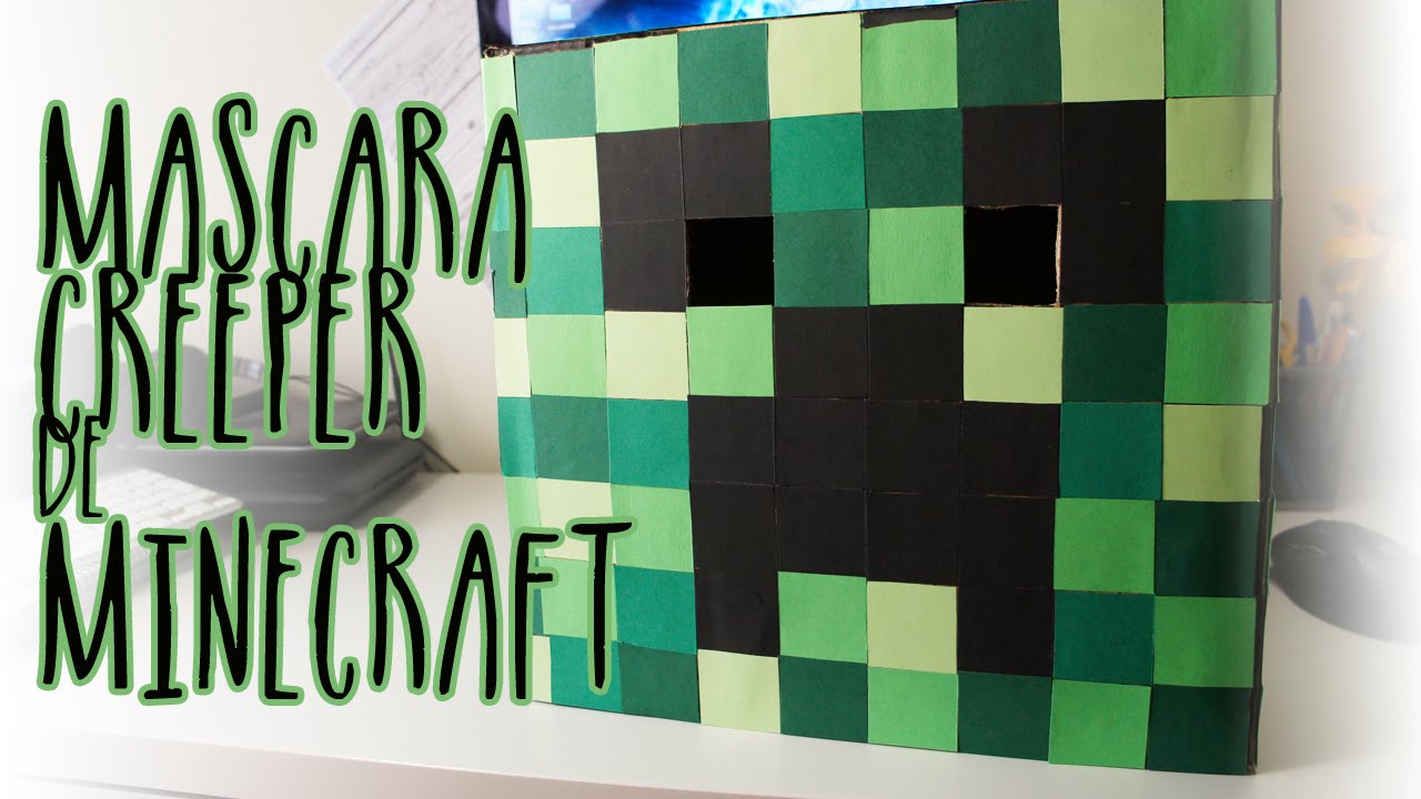 MINECRAFT Cómo hacer una para disfraz de Creeper - YouTube