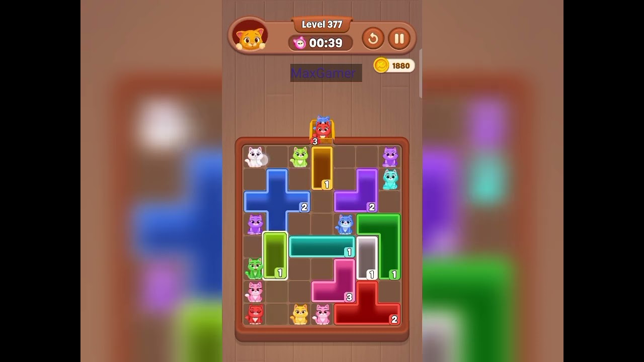 Catdom Color Hole level 377 gameplay walkthrough solution 