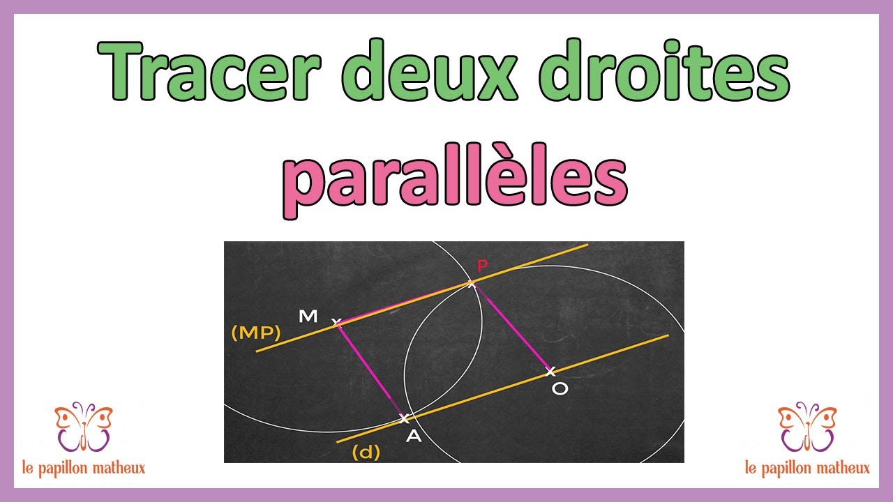 Comment tracer deux droites parallèles avec un compas YouTube Comment tracer deux droites parallèles avec un compas YouTube
