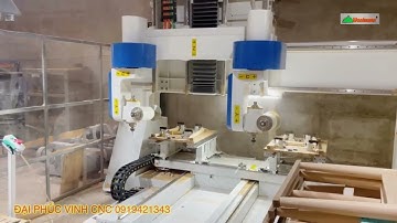Hot trend công nghệ Máy Cnc 3D 5 Trục 4 đầu làm việc đồng thời Promaster T4x4 Woodmaster 