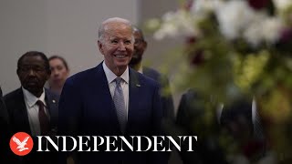 Biden jokes he only visited South Carolina to see Asia Williams play basketball during campaign stop