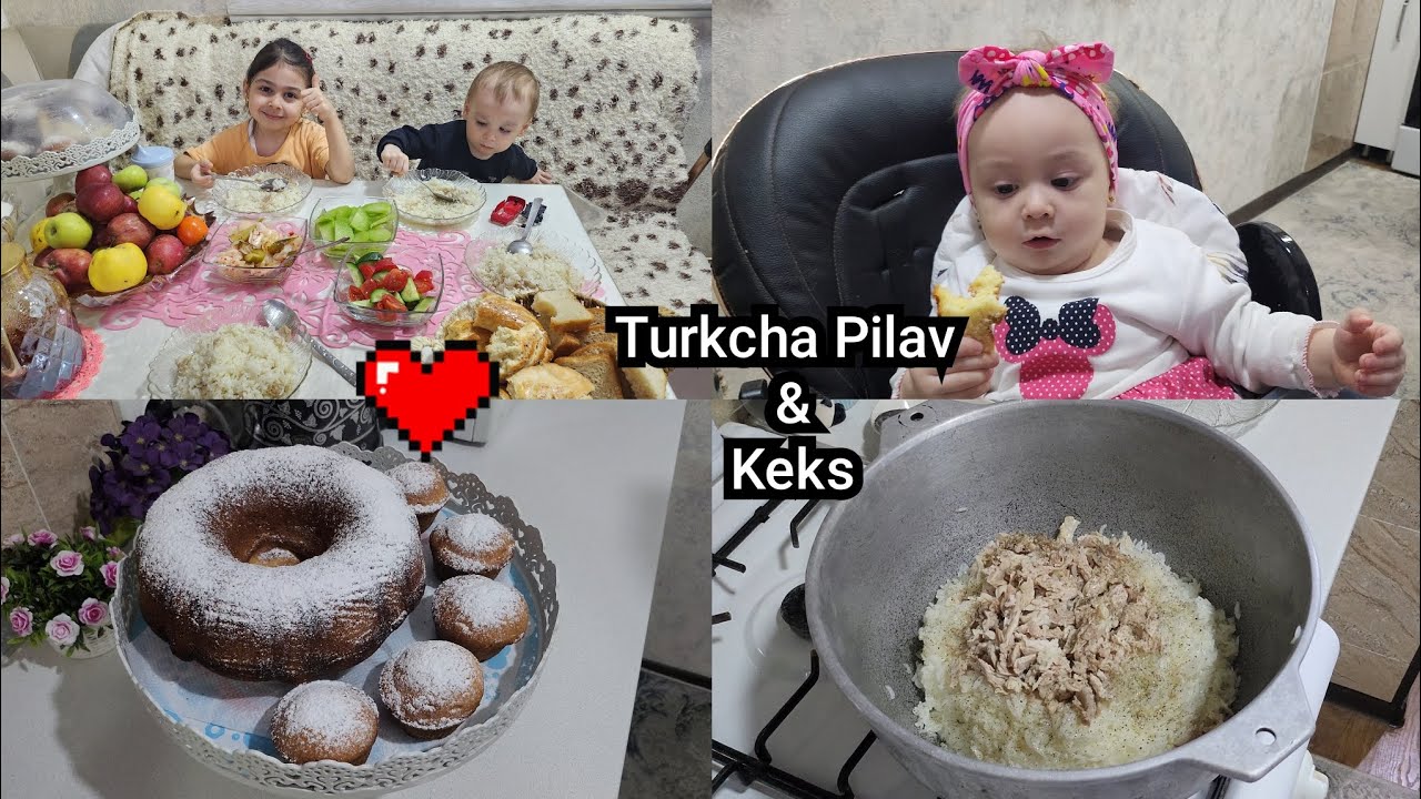 Bugun - Turkcha Pilav & Keks tayyorladik! - YouTube