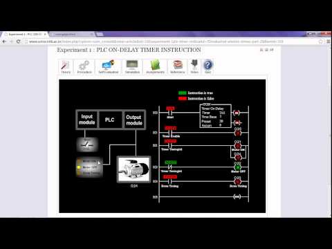 PLC ON DELAY TIMER INSTRUCTION