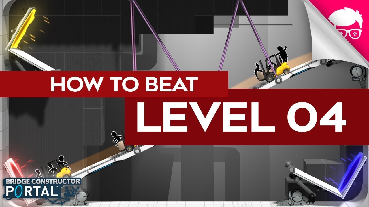 Level 04 Solution | Bridge Constructor Portal - YouTube