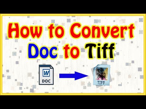 How to Convert Doc to Tiff