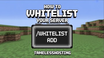 How to Whitelist Your Minecraft Server Easy Tutorial 2025