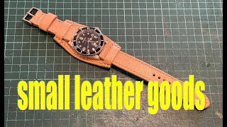 making a leather bund watch strap Leathercraft