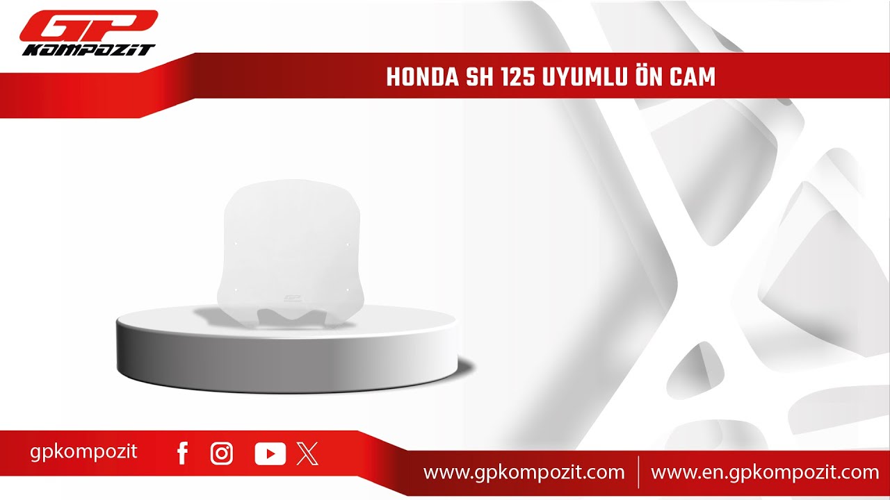 GP Kompozit Honda SH 125 Ön Cam Montajı
