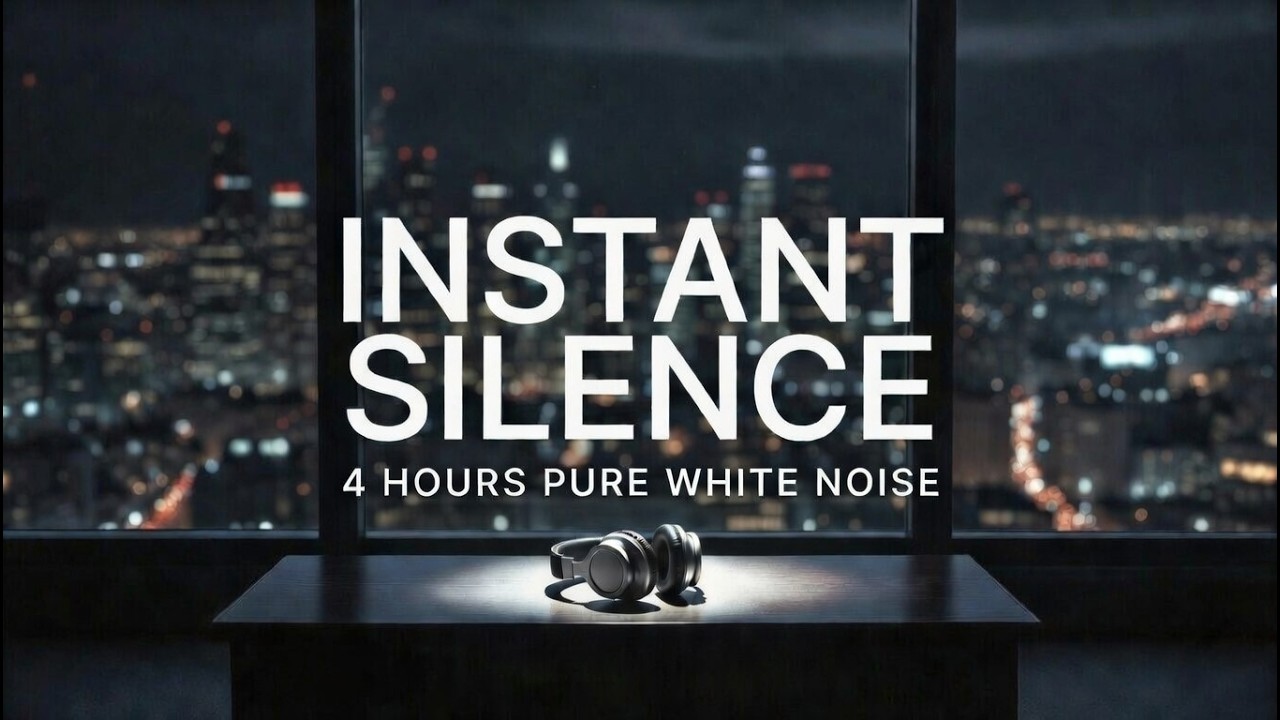 INSTANT SILENCE | 4 Hours Pure White Noise to Block All Distractions