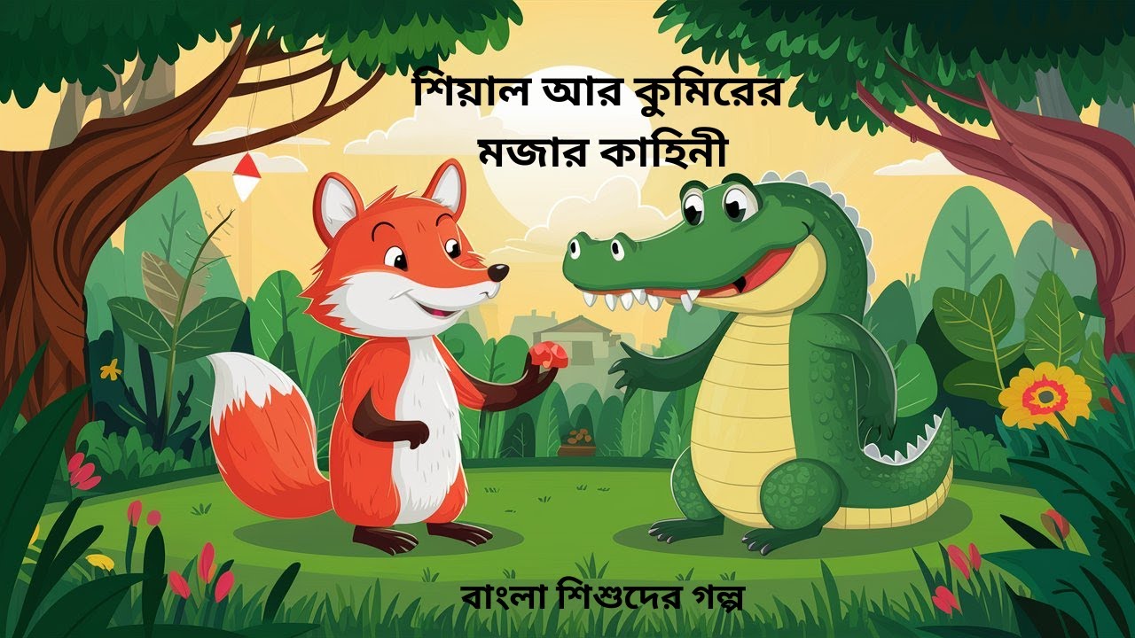 শিয়াল আর কুমিরের মজার কাহিনী |"বাংলা শিশুদের গল্প |Bengali Kids Story: Fox and Crocodile Tale"