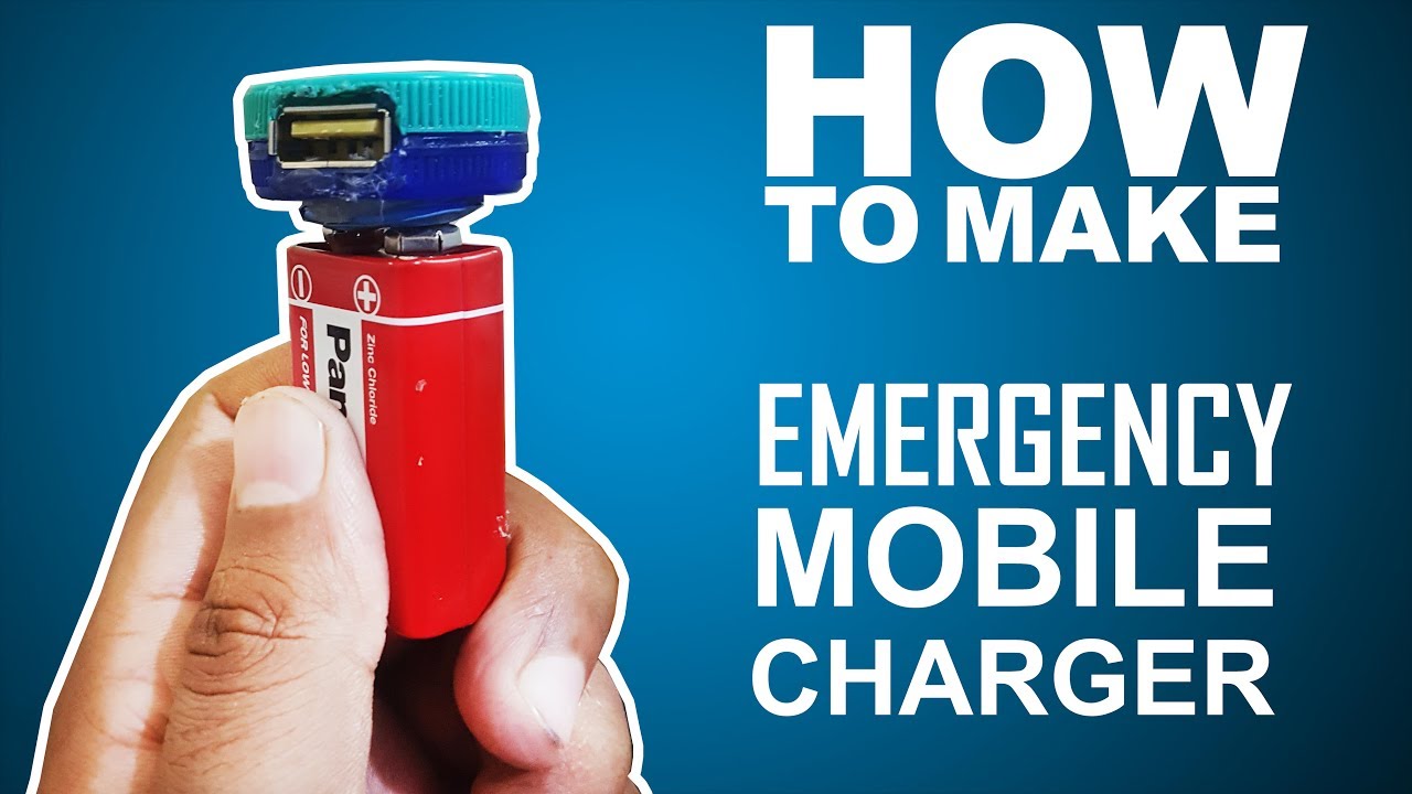 How To Make Best Mini Emergency Mobile charger powerbank Easy Way