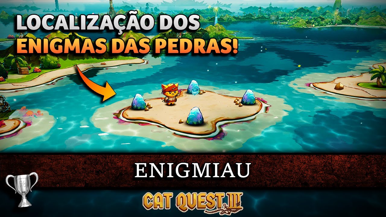 TODOS os 12 Enigmas das Pedras! – Troféu: Enigmiau | Cat Quest 3