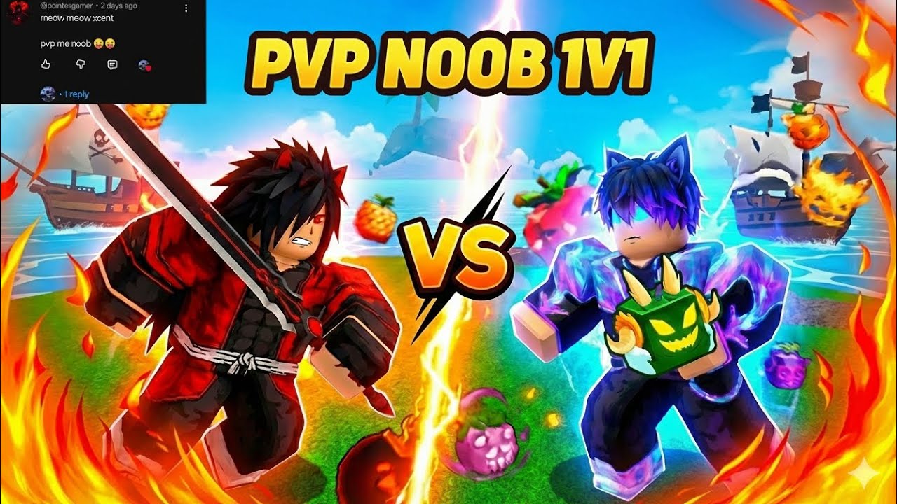 1v1 pvp match and physical fruit giveaway 