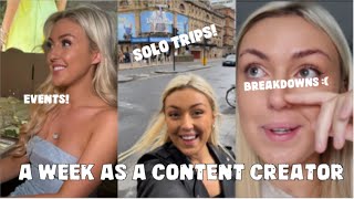 A Week In My Life As A Content Creator Solo Trips Crying Influencer Events 