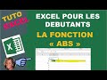 Tuto excel  la fonction abs