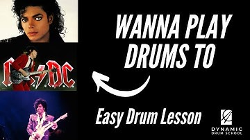 Free Beginner Drum Lesson - Your First Eighth Note Drum Beat and Lesson - Part One