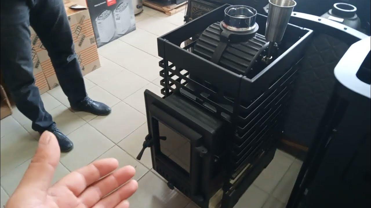 ОБАЛДЕННАЯ Чугунная Печь в БАНЮ # Маленькая - Да Удаленькая!Астон Шторм ...